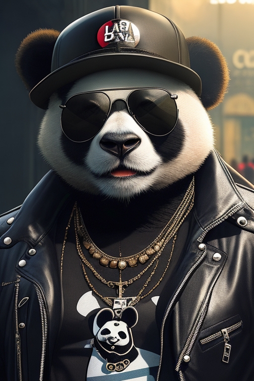 DreamShaper_32_A_cool_Panda_wearing_sunglasses_a_cap_a_leath_0 (2)